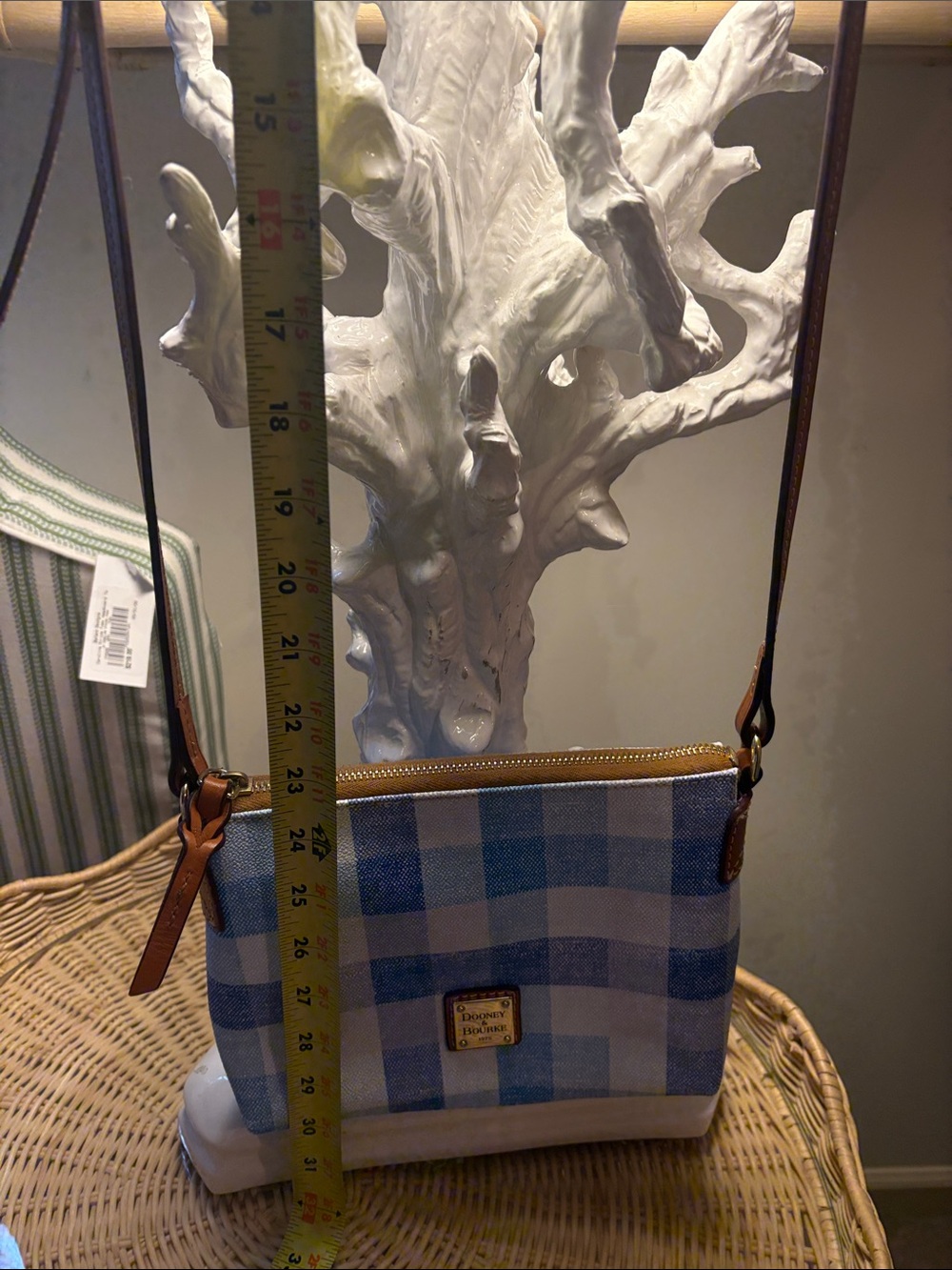 Gingham Blue & White Crossbody - Picture 14 of 14
